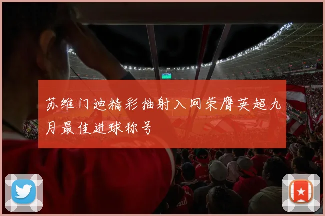 苏维门迪精彩抽射入网荣膺英超九月最佳进球称号